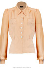 40s Sweetheart Blouse - Apricot