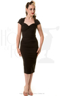 Foxy Lady 50s Wiggle Dress - Black