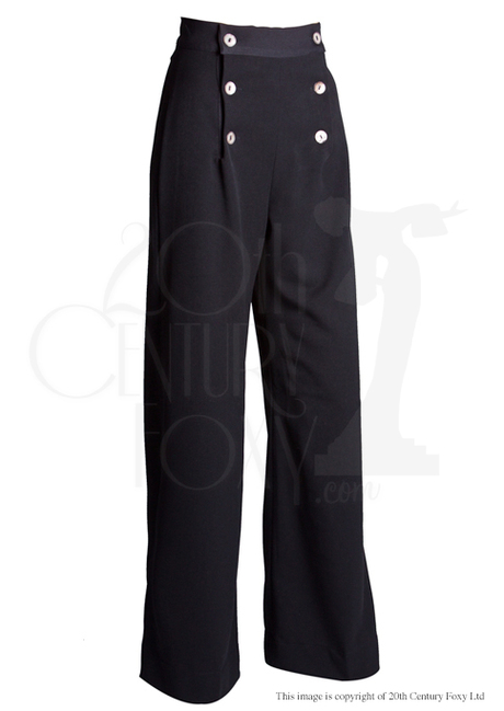 30s Sailor Pants - Black