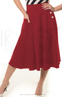 40s Whirlaway Skirt - Red
