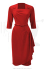 40s O'hara Cocktail Dress - Red