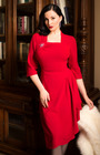 40s O'hara Cocktail Dress - Red