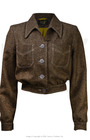 40s Americana Button Jacket - Shetland Brown