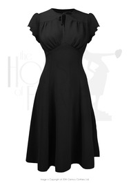40s Grable Tea Dress - Black