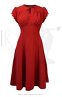 40s Grable Tea Dress - Red
