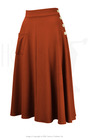40s Whirlaway Skirt - Rust