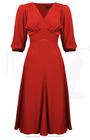 30s Vera Dress - Red