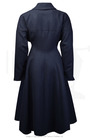 50s Couture Long Coat - 100% Midnight Wool