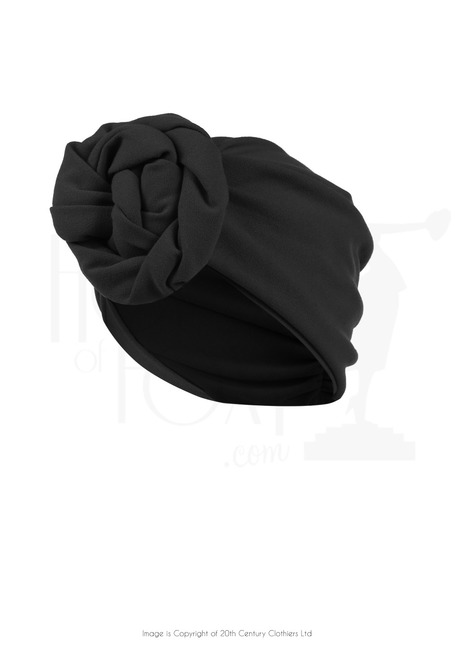 40s Style Turban - Black