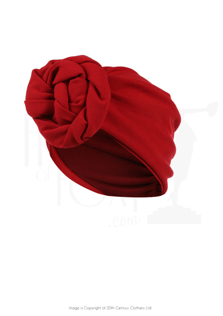 40s Style Turban - Red