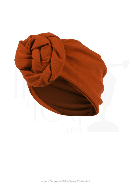 40s Style Turban - Rust