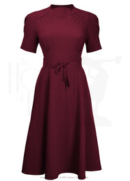 1940s Stanwyck Dress - Berry
