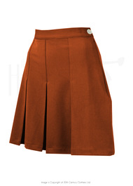 30s Pleated Shorts - Rust