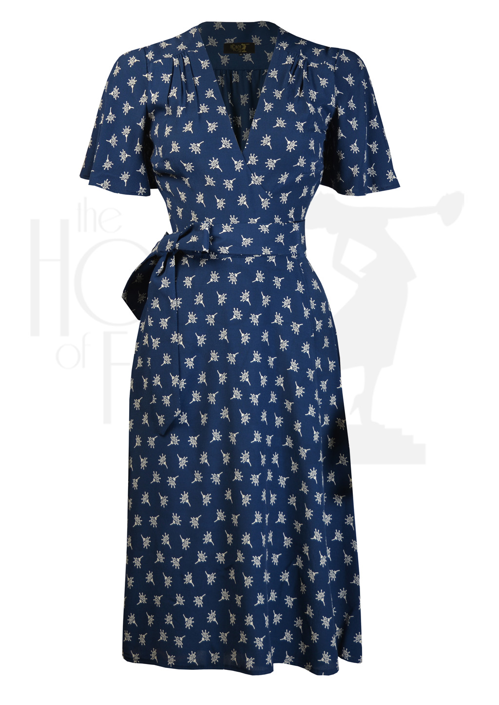 1970s Style Wrap Dress Wish Print House of Foxy Wholesale