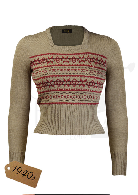 40s Fairisle Sweater - Warm