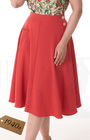 40s Whirlaway Skirt - Terracotta