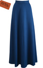 70s Maxi Skirt - Cobalt Blue